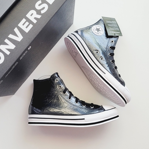 converse ctas lift hi black white